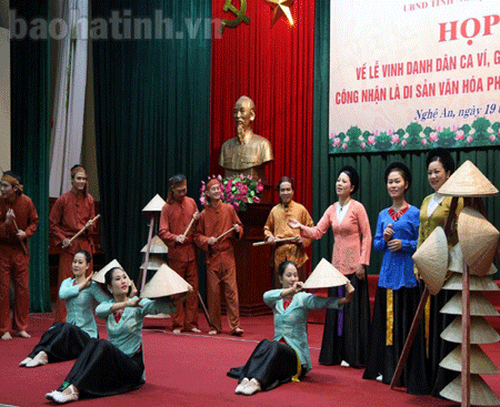 Lễ vinh danh Dân ca Ví, Giặm Nghệ Tĩnh sẽ diễn ra vào 31/1/ 2015