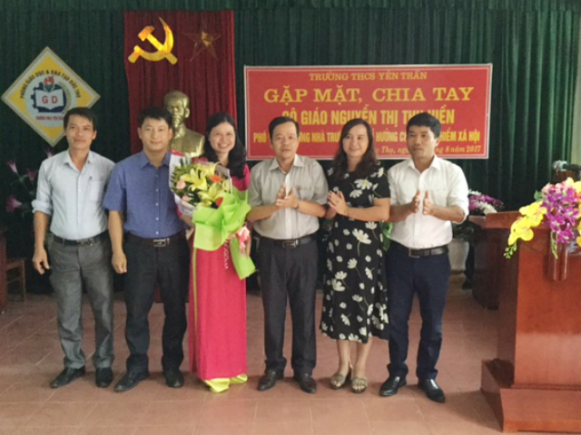 THCS Yên Trấn: Chia tay cô giáo Nguyễn Thị Thu Hiền
